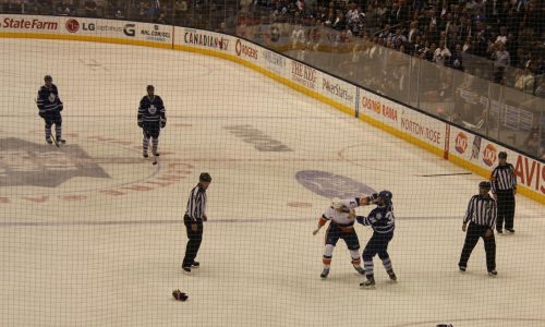 Combat au Hockey